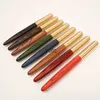 Fountain Pens Solid Wood 0,5 mm pióro może wydrukować pisze studenckie prezenty biznesowe drewniany mosiądz podpis H240423