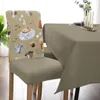 Крышка стулья Coffee Cufe Beans Cover Set Kitchen Stening Streenge Spandex Seat Cropecover для банкетной свадебной вечеринки