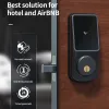 Lock Wafu Smart Door Lock Automatic Fingerabdruck Passwort Swipe Key Remote Unlock für das Heimathotel Airbnb Indoor Security TTLOCKAPP