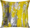 Pillow Short Plush Cover Home Decoration Pillowcase 40x40cm Outdoor Sofa Gray And Yellow