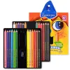 Penlooks Marco Children's Series Fine Art Student's schilderijen 12/24 kleur Olielie Triangle Pencil Soft Color Pencils