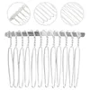 Bouteilles de rangement 20 pcs décorer clip latéral peigne mariée casque de mariée coiffure chalie peigne de mariage en alliage