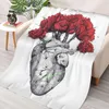 Cobertores cactus coração arremesso cobertor 3d sofá estampado quarto decorativo infantil presente de natal adulto presente