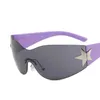 Lunettes de soleil Y2K Retro Lunettes 2000 Visors Sun