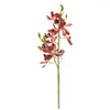 Декоративные цветы 2-стабильная мини-орхидея Дендробиум эль свадебная гостиная, домашняя домаха, искусственное украшение цветов