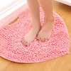 Carpets Drop Cute Love Heart Shaped Non-slip Soft Microfiber Chenille Fluffy Bathroom Bedroom Floor Rug Carpet Mat Red Pink