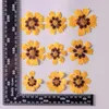 Dekoratif Çiçekler 60 PCS Preslenmiş Kurutulmuş Coreopsis Basalis Çiçek Bitkileri Epoksi Reçine Takı için Herbaryum Yapmak Yüz Makyaj Çivi Sanat El Sanatları