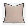 Oreiller vague de luxe Couverture géométrique Case décorative Mélange moderne Mélange de tissu de tissu chaud Home lit coussin