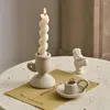 Candle Holders Minimalism Porcelain Nordic Home Decor Candlestick Wedding Gold Table Ideas Art Gift