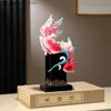 Arts and Crafts Fortune Ornaments Resin Fish Sculpture Livin Room Statue Miniatures Home Accessories Decoration Crafts Display Items ExhibitsL2447