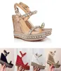 Designers platform Wedge Sandals Espadrille schoenen dames039S High Heel Summer Sandals Silver GlitterCovered Leather 3591812