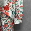 Tweedelige broek voor dames elegante afgedrukte casual matching set voor dames lange mouwen top en broek tweedelige set voor Spring Fashion Office tweedelige setc240407