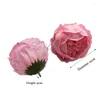 Fleurs décoratives 16pcs dia 9cm Big Peony Artificial Rose Flower Head Gift Box Box Boîte de mariage