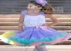 2-8T Christmas Girl Baby Tutu Pettiskirt Children Tul Tul Tul Fkirt Rainbow Dance Tutu Skirt 10pcs/Lot1895637