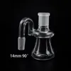 Mini Glass Ash Catcher 14 mm 18 mm45 90 stopni Hookah Glash Gong Water Catchers Clear Bubbler Ashcatcher