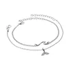 Anklets Ny sommarvindvåg Anklet Beach Mermaid Tail 2-Piece Set Drop Delivery Jewelry Dhwez