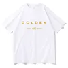 メンズTシャツ2024 Jungkook Kpop Hoodie Vintage Shirt Golden Merch Short Sleeve Fashion Streetswear Tシャツ