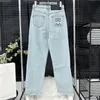 Designers pantalon denim pantalon pour femmes designer dos brodé de lettres de lettres de jeans