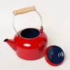 Teaware Sets 1.4L Enamel Kettle Cooling Electromagnetic Oven Gas Cooker Teapot