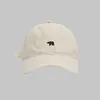 Polar bear hat female Spring and autumn 2023 new fashion foreign style baseball cap big head around the face small winter cap