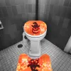 Tapis 1 set / 3pcs Halloween Pumpkin Lid Non Bath Mat Toilet