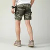 Heren shorts Heren Camouflage Shorts 2024 Zomer retro -Amerikaanse amekaji katoen half broek jeugdheren casual buiten recht werk kleding J240407