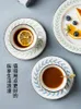 Cups Saucers Holder Coffee Cup And Saucer Travel Set Reusable Mug Tea Sets European Kubki Do Kawy