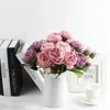 Decorative Flowers Artificial Flower Long Stem Centerpiece Arrangement Non-fading Bright Color Fake For Office