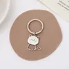 Keychains 10pcs süßer Edelstahlspiegel polierter kreativer Schlüsselbund für Frauen DIY Laser -Gravave Autos Key Fashion Accessoires kostenlos Shippi