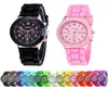 Fashion Candy geneva watches silicone rubber jelly Shadow watch unisex mens womens ladies Classic rose gold dress quartz Timer1272784