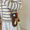 Gift Wrap Cross Body Cute Small Handbag For Women's Handmade Knitting Single Shoulder Bag With Yarn Mobile Phone