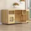 Cat Carriers Solid Wood Cages Four Seasons General Cats Nest Comfortable Villa Semi-enclosed Kitten House Indoor Homestay Pet Cabinet