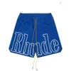 Shorts Mens Rhude Designer Short Men Summer Quick Drying Breathable Mesh Drawstring Beachwear Loose Sports Shorts For Men 849