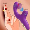 Vibrador de succión del conejo Clitoral G Estimulación de la mancha juguetes sexuales para adultos para mujeres masajeador de dedos vibrantes con vibración de succión 240401