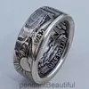 Anneau de champion USD Personnalisé Morgan Morgan 1945 Coin Scarved Ring