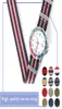Omega Sea 007 için Watchstrap Master Blue Sports Strap 20mm Logowatch 27cm uzunluğunda naylon NATO Watchband4777051