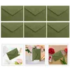 Gift Wrap Retro 120g Thick Western-style Triangle Envelope Wedding Postcard Greeting (quiet Grass Green) 40pcs Letter Cards