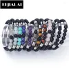 Bracelets de charme Top Moda Strand Bracelet Nature Stone Stone Shopskin Bangle com pulseira magnética para mulheres homens