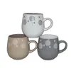 Muggar Marcelle 6 PC. Keramisk kaffemugg med metallstativ 17oz