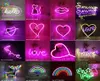 LED Neon Sign SMD2835 inomhus nattljus kärlek hjärta Rainbow Cat Home Lighting Model USB Dekorationer bordslampor för semester Xmas P6997486