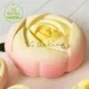 Moldes de cozimento Dorica 3D Rose Bud Bud design de silicone Moussed Mold