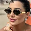 Sunglasses Small frame polygonal sunglasses for womens 2024 luxury brand designer metal punk sunglasses for mens retro diamond shaped sunglassesL2404