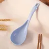 Cucharas obr de plástico cuchara de paja de paja curva challe de arroz redondo de arroz creativo herramientas de comedor de cocina creativa