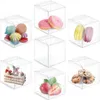 Enveloppe cadeau 50 / 100pcs 5x5x5cm boîte en plastique transparent carré PVC Boîtes