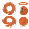 Decorative Flowers Faux Pampas Grass Decor Artificial Reed Garland Boho Dried Wall Hanging Wreath