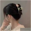 Hårklipp Barrettes Super Fairy Soft Tip Flower Clam Clip Stor Premium Hårnål Back Of Head New Summer Shark Headwear Drop Delivery Dhyqa