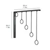 Hangers Wall Dress Garment Display Home Shop Clothing Rail Mounted Rack Hanging Clothes Tools & Improvement Kitchen Must Haves 2024