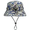 Utfly Digital Camouflage Cap Outdoor Camping Mens Short Hat Sun Proof Bionic Jungle Hat Bucket Hat Wholesale 240325