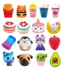 Favorisce jumbo kawaii patpe fritte panda squishy torta latte di latte di latte giocattoli lento in aumento della crema profumata bambino bambino giocattoli per bambini gf09289892069