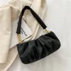 Hobo Fashion Foot's Plemaged Crossbody Bag Top Quality Pu Leather Clutch Luxury Designer Winter Female épaule messager